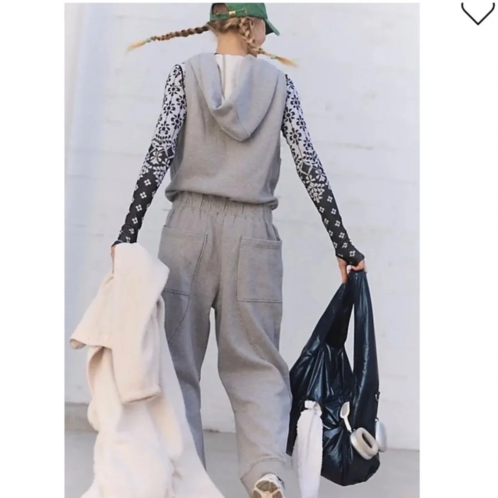 FREE PEOPLE MOVEMENT Set Go Onesie (grey)